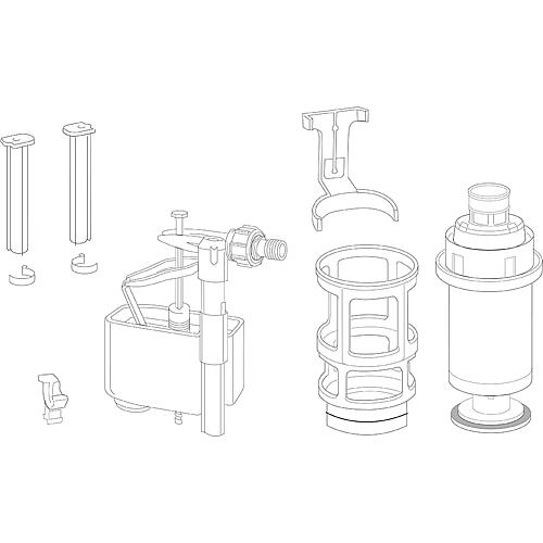 Kit mécanisme WC complet pour Egea de 2003-2010 Standard 1