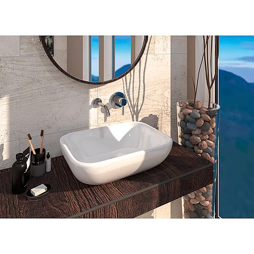 Happy Hour surface-mounted washbasin, rounded edges Anwendung 2