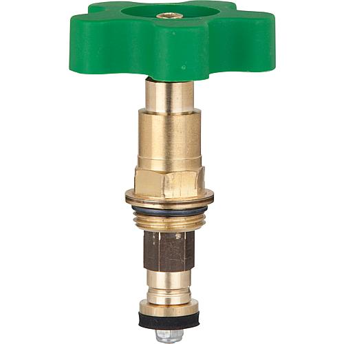 Free-flow valve top DN15 (1/2ö) Handwheel, non-rising spindle