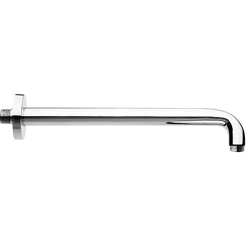 Wall connection pipe DN15 (1/2") L= 500 mm, chrome-plated brass, round section