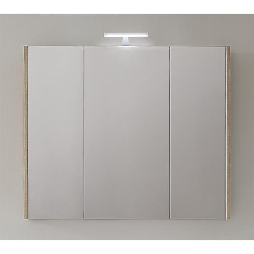 Spiegelschrank mit Beleuchtung Tranche ecru 3 Türen 950x750x188mm