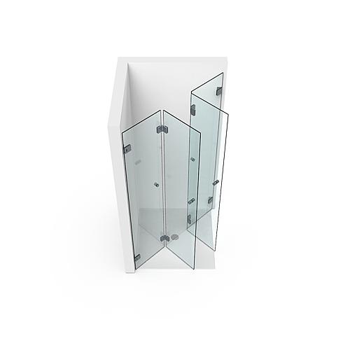 Farfalla corner shower cubicle, 2 folding doors, 2-part Anwendung 6