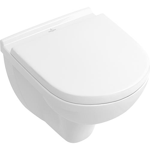 Wall-mounted washdown toilet V+B O.Novo 360x490mm, compact, white