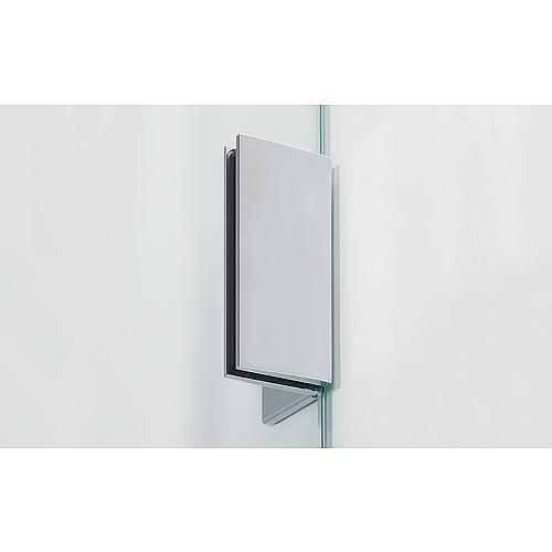 Eloqui walk-in shower enclosure, 1 side panel with stabilising rod