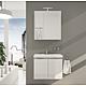 Bathroom furniture set EOLA high-gloss white width 700 mm