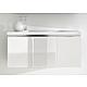 Base cabinet + cast mineral washbasin ENOVI, high-gloss white, 3 doors, 1060x535x510 mm