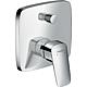 Mitigeur de baignoire encastré Hansgrohe Logis rosace 155 x 155 mm chrome