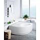 Baignoire d'angle EMBER 1390x400x1390 mm volume: 230 l acrylique, blanc