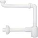 Siphon gain de place pour meuble, plastique blanc Standard 1