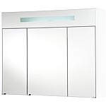 Mirror cabinet with illuminated trim, width 950 mm