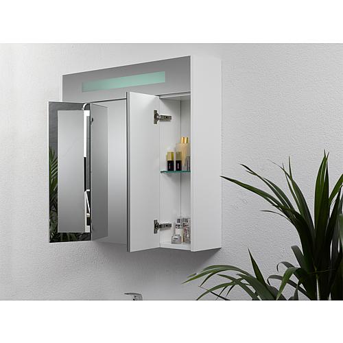 Mirror cabinet with illuminated trim, width 950 mm Anwendung 8