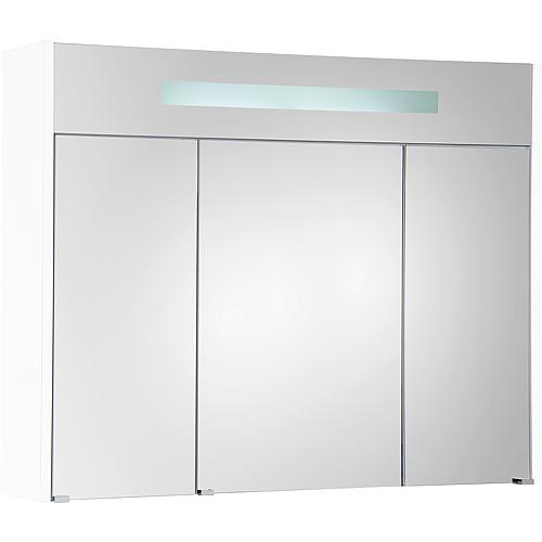 Mirror cabinet with illuminated trim, width 950 mm Anwendung 2