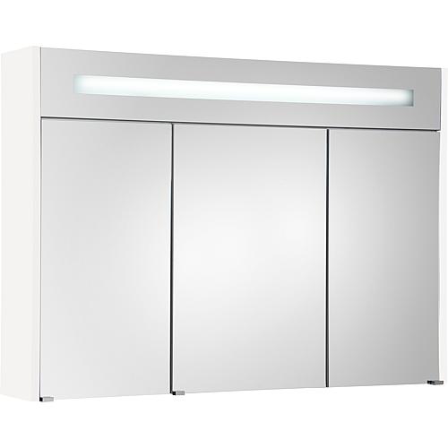 Mirror cabinet with lighting, width 1050 mm