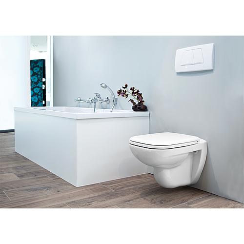 Wall washdown toilet D-Code, rimless