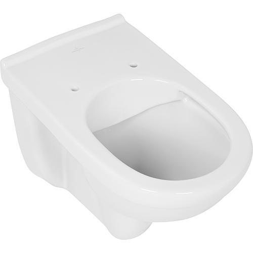 WC suspendu à fond creux O.Novo Vita, sans bord de rinçage, version rehaussée