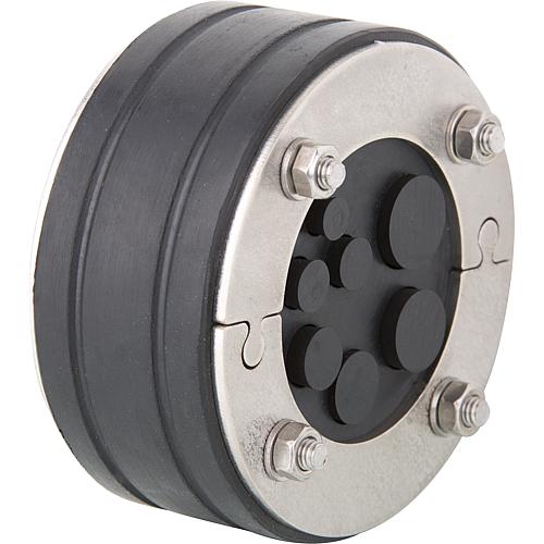 Centrifugal seal compact Multicable DN100, fixed split Arrangement: 8/10/10/12/14/16/18 mm