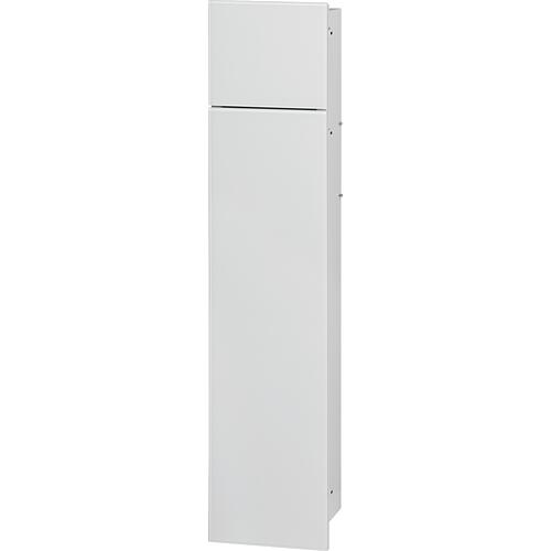 Niche murale WC 2 portes blanches en verre lxh: 178x825 mm butée droite intérieur blanc