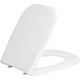 Toilet seat Duravit D-Code No soft close, Stainless steel hinges, white