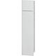 Niche murale WC 2 portes blanches en verre lxh: 178x825 mm butée droite intérieur blanc