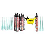 Liquix Pro 1 composite mortar set Incl. 2 static mixers + free composite mortar