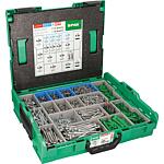 Torx® (T-Star® plus) half-round head screw assortment for electricians, partially threaded + 6 Bits in L-BOXX®, 1456 pieces
