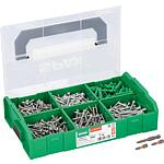 Half-round head screw assortment Torx® (T-Star® plus) electrician, fully threaded + 2 Bits in L-BOXX®-Mini, 552 pieces