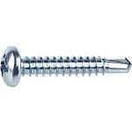 Rounded-head cross slot drill screws, small packaging