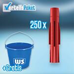 Value pack: TRI all-purpose dowel (10 x 61 mm), 500 pieces + free WS construction bucket