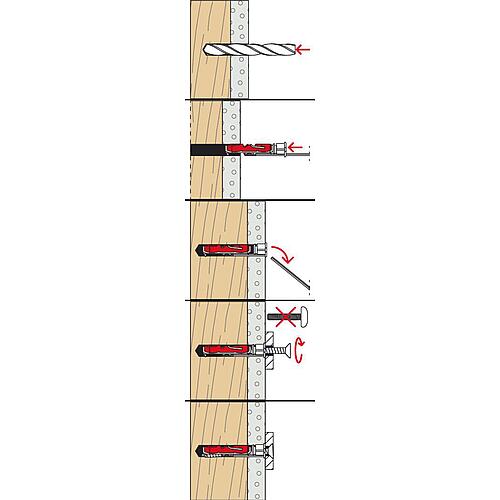 Kippdübel Duotec 10 ohne Schraube, Nylon Anwendung 2