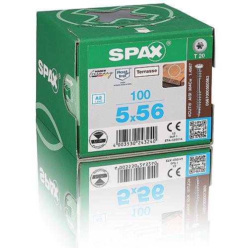 SPAX® vis de terrasse en bois, ø filetage : 5,0 mm, ø tête : 10,0 mm, emballage standard