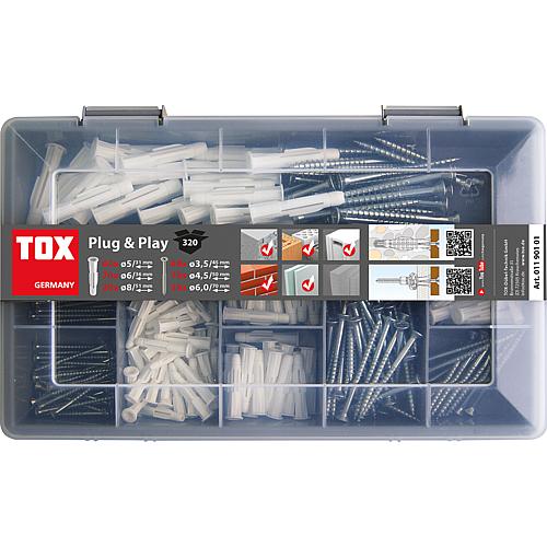 TRIKA all-purpose plug assortment incl. Screws in box, 320 pieces Standard 1