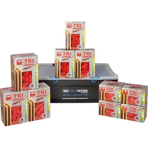 Aktions-Set Allzweckdübel TOX TRI, 700-teilig + Gratis 1 x WS Transportbox schwarz Standard 1