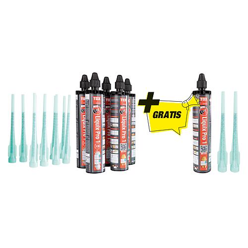 Liquix Pro 1 composite mortar set Incl. 2 static mixers + free composite mortar Standard 1