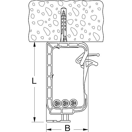 Étrier SHA avec cheville et vis  Anwendung 5