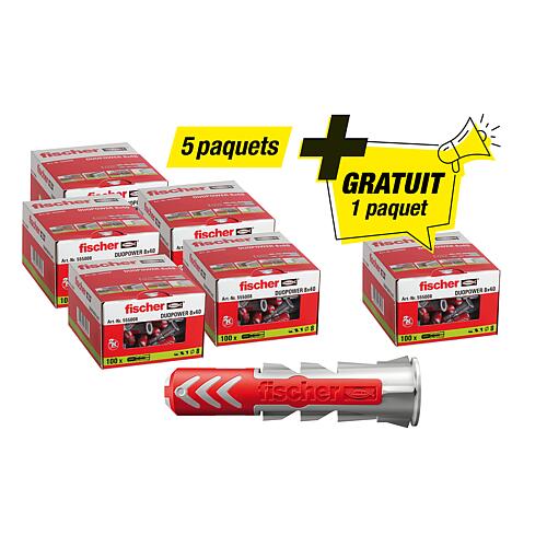 Paquet avantageux Chevilles DuoPower 2-K 8 x 40, contenu 600 Pièces Standard 1