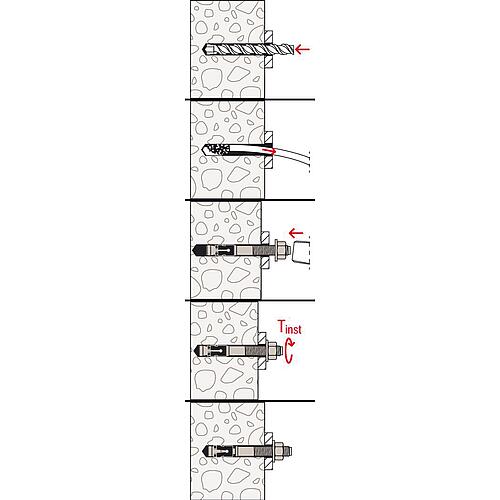 Anchor bolt FAZ II Plus 12 Anwendung 3