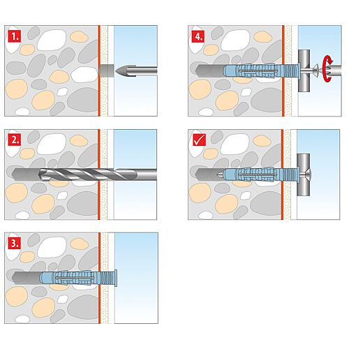 Chevilles polyvalentes Aqua Stop Pro Anwendung 4