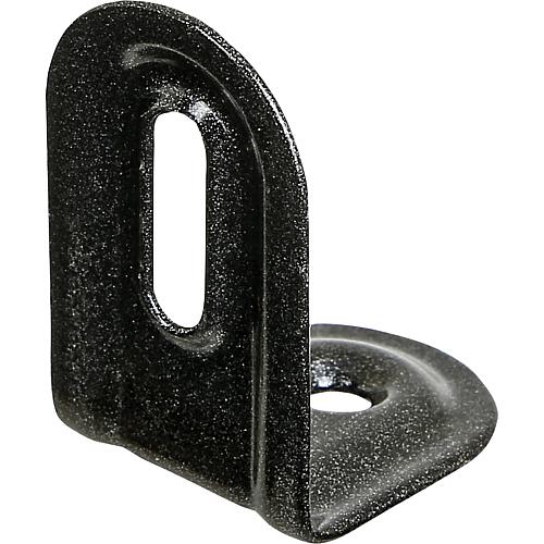 Adjustment bracket DURAVIS® 2 x 40 x 22 mm, embossed, material: Steel, blue galvanised, surface: black-diamond