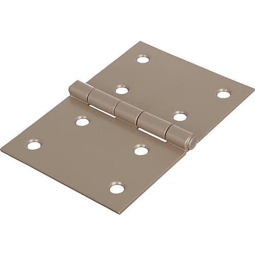 Hinge DURAVIS® 60 x 90 x 1.25 mm, wide, material: Steel, blue galvanised, surface: pearl beige RAL 1035