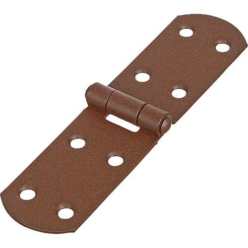 Strap hinge DURAVIS® 135 x 35 x 2 mm, material: Steel, blue galvanised, surface: rust brown