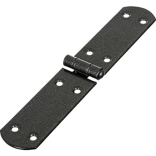 Strap hinge DURAVIS® 195 x 35 x 2 mm, material: Steel, blue galvanised, surface: black-diamond