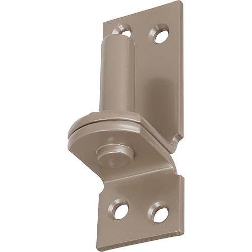 Block on plate DURAVIS® ⌀ 13 mm, DI hook, material: Steel, blue galvanised, surface: pearl beige RAL 1035