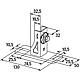 Saddle flange SF Clix 31, for mounting rail FLS Anwendung 1