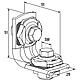 Mounting bracket MW Clix 90°, for mounting rail FLS  Anwendung 1