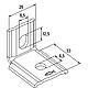 Equerre MWU 90°, pour rail de montage FLS Anwendung 1