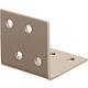 Angled connector DURAVIS® 40 x 40 x 40 mm, material: Steel, sendzimir-galvanised, surface: pearl beige RAL 1035