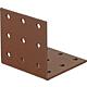 Perforated plate bracket DURAVIS® 60 x 60 x 60 mm, material: Steel, sendzimir-galvanised, surface: rust brown