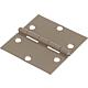 Hinge DURAVIS® 60 x 60 x 1 mm, square, material: Steel, blue galvanised, surface: pearl beige RAL 1035, with stainless steel pin