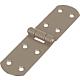 Strap hinge DURAVIS® 135 x 35 x 2 mm, material: Steel, blue galvanised, surface: pearl beige RAL 1035