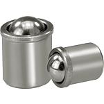 Spring-loaded thrust piece, stainless steel